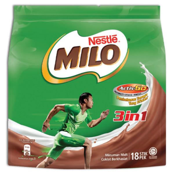 Nestle Milo 3in1 Chocolate Fuze (18x33g Sachet) 594g - AOS Express