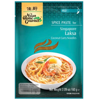 Asian Home Gourmet Spice Paste for Singapore Laksa (Coconut Curry Noodles) 60g - AOS Express
