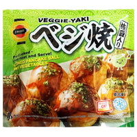 J-Basket Veggie-Yaki 16pc (Cooked Pancake Ball with Vegetable) 480g - Asian Online Superstore UK