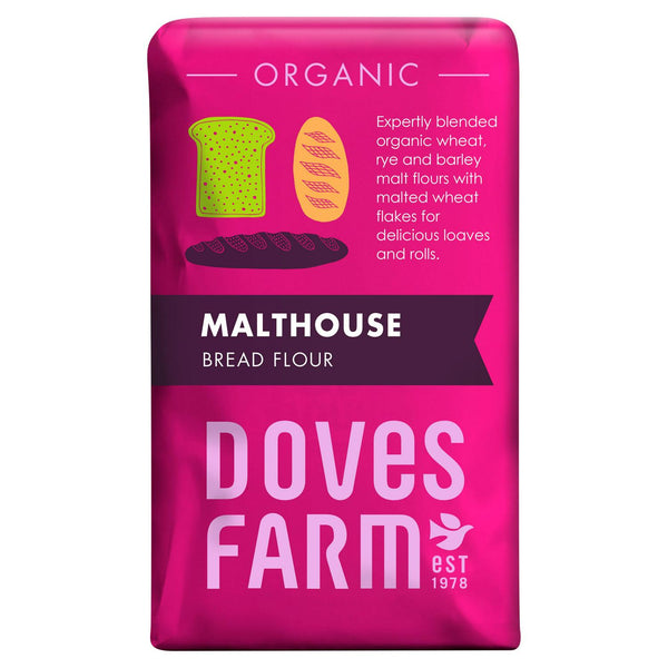 Doves Farm Organic Malthouse Bread Flour 1kg - AOS Express