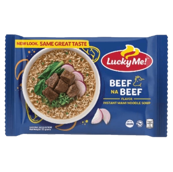 Lucky Me Beef Mami with Garnish Instant Noodle (Beef na Beef) 70g