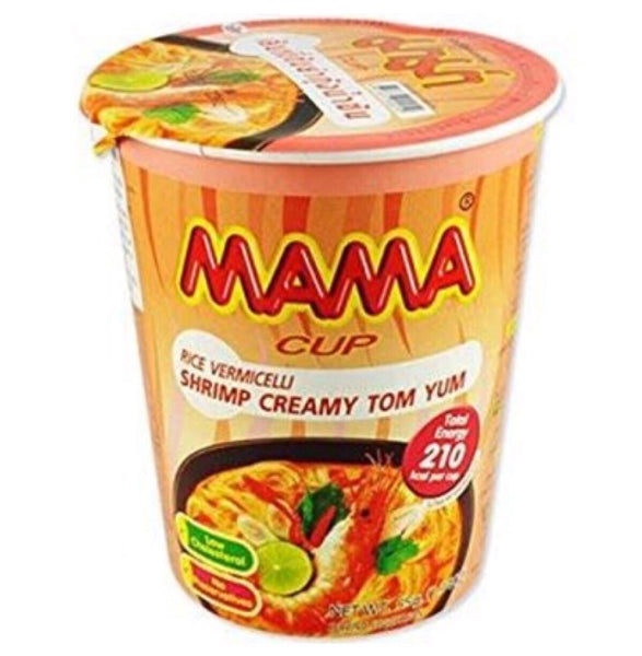 Mama Cup Noodle Creamy Shrimp Tom Yum (Rice Vermicelli)55g - Asian Online Superstore UK