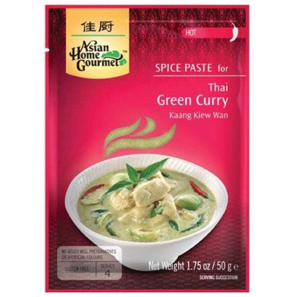 Asian Home Gourmet Spice Paste for Thai Green Curry (Kang Kiew Wan) 50g - AOS Express