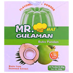 Mr. Gulaman Flavored Jelly Powder - Buko Pandan Flavour - Green (10 Packs x24g Packs) 240g - AOS Express