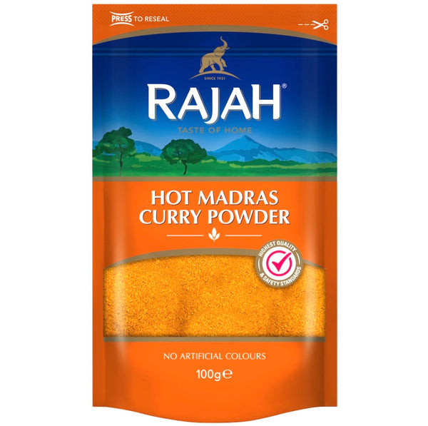 Rajah Hot Madras Curry Powder 100g - AOS Express