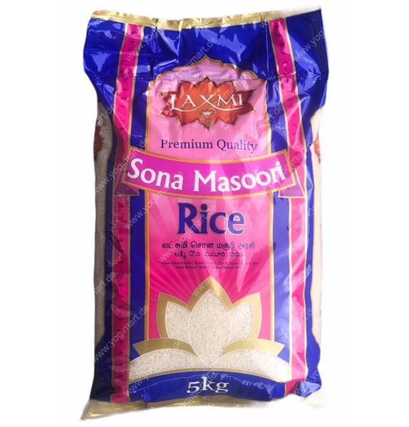Laxmi Sona Masoori Rice (Sona Masuri) 5kg - Asian Online Superstore UK