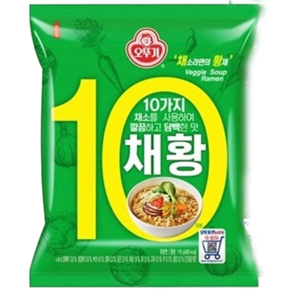 Ottogi Chae Hwang Ramen Instant Noodle (Vegetarian Ramen) 110g - AOS Express