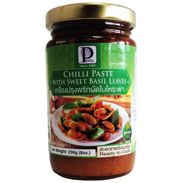 Penta Chilli Paste with Sweet Basil Leaves 230g - Asian Online Superstore UK