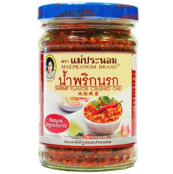 Mae Pranom Shrimp Flavor Crushed Chilli 134g - AOS Express