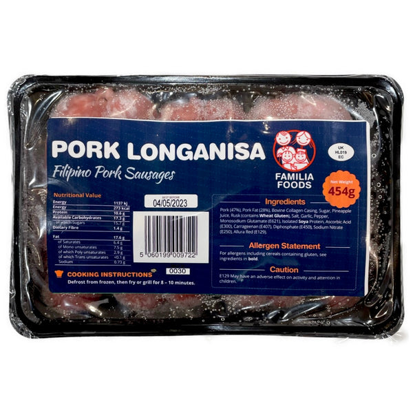 Familia Foods Pork Langonisa 454g - AOS Express