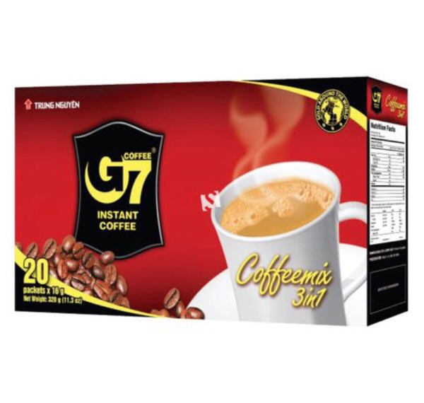 Trung Nguyen G7 3 in 1 Instant Coffee (20Sachetsx16g) 320g - Asian Online Superstore UK