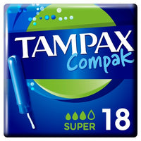 Tampax Compack Super Tampon 18s - AOS Express