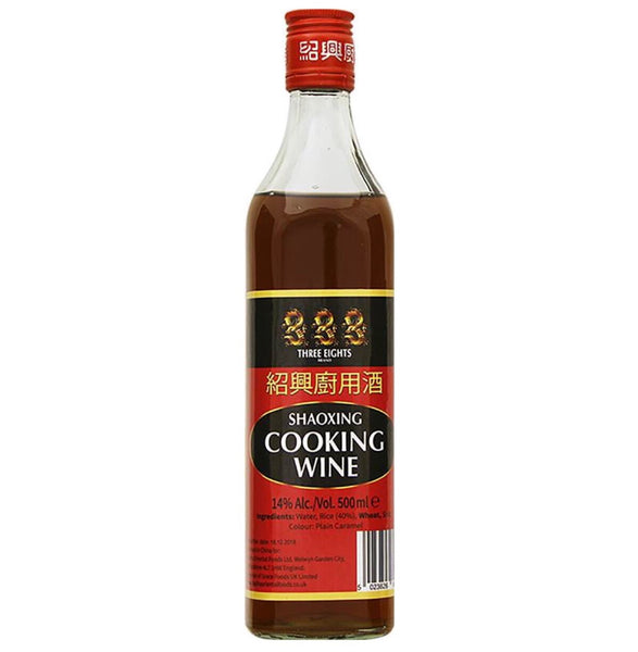 Three 8’s Shaoxing Cooking Wine 500ml - Asian Online Superstore UK
