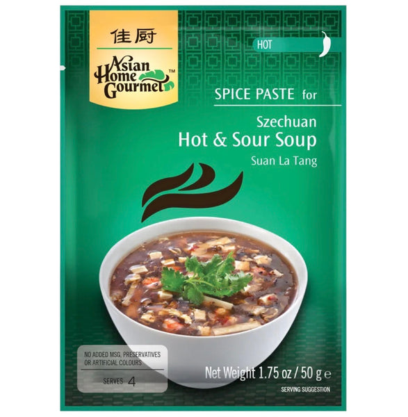 Asian Home Gourmet Spice Paste for Szechuan Hot & Sour Soup (Suan La Tang) 50g - AOS Express