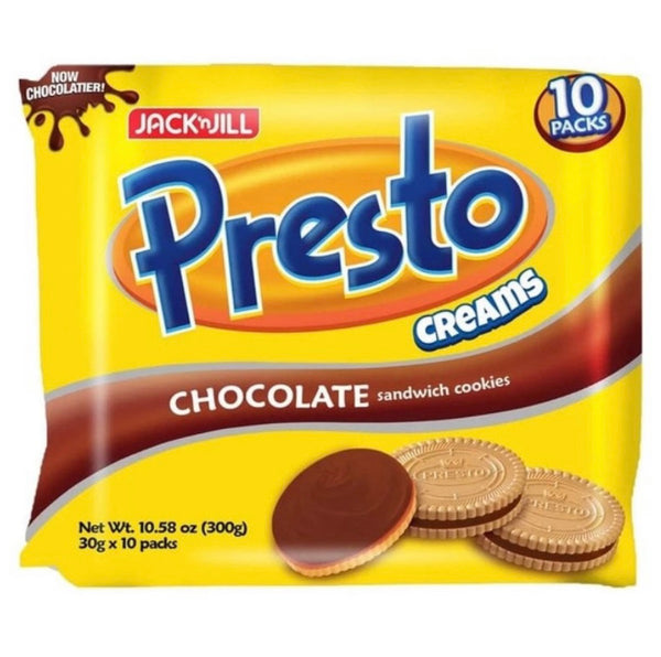 Jack ‘n Jill Presto Creams Chocolate Sandwich Cookies (10 Packs x30g) 300g