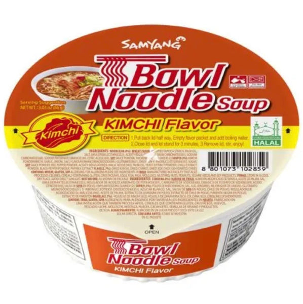 Samyang Bowl Noodle Soup Kimchi Flavor 86g - AOS Express