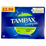 Tampax Compack Super Tampon 18s - AOS Express