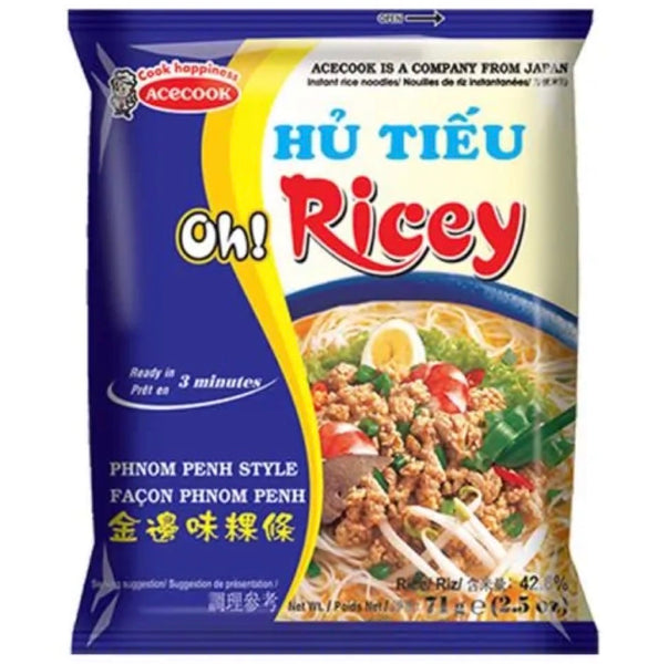 Acecook Oh! Ricey Hủ Tiếu Nam Vang (Phnom Penh Style) Instant Rice Noodle 71g - AOS Express