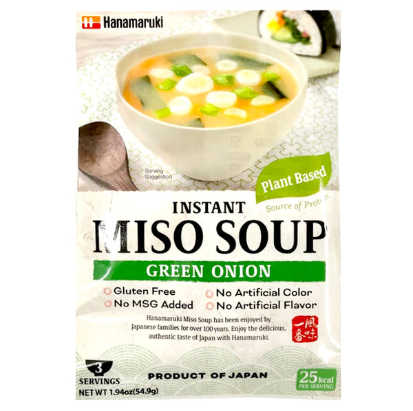 Hanamaruki Instant Miso Soup Green Onion - Naganegi  (3pc) 54.9g