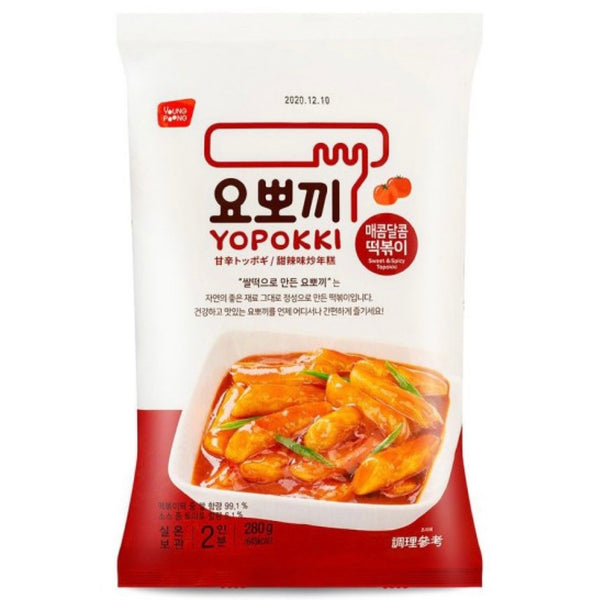 Youngpoong Yopokki Sweet & Spicy Topokki 2 Portion (Instant Rice Cake) 280g - Asian Online Superstore UK