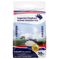 Imperial Elephant Jasmine Fragrant Milagrosa Rice AAA Premium Quality 20kg - AOS Express