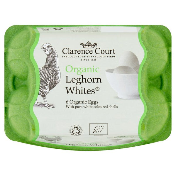 Clarence Court Organic Leghorn Whites Free Range Duck Eggs 6s - AOS Express