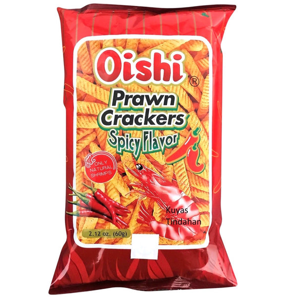 Oishi Prawn Crackers Spicy Flavour 60g - Asian Online Superstore UK