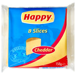 Happy Cheddar Cheese 8 Slices 150g - AOS Express