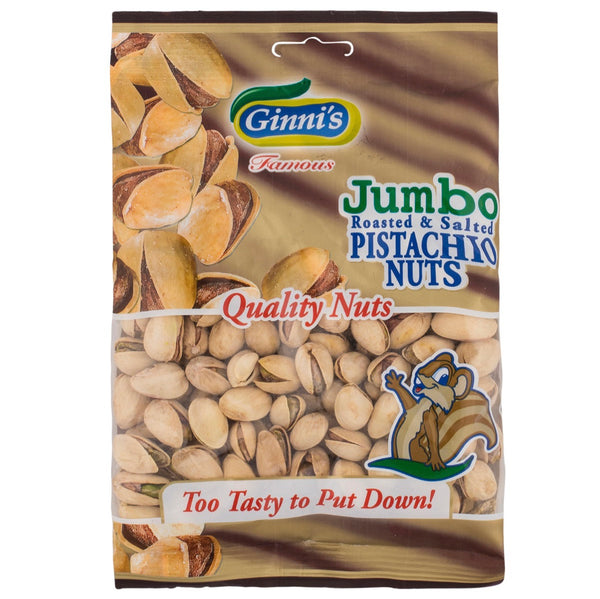 Ginni’s Jumbo Roasted & Salted Pistachio Nuts 150g - AOS Express