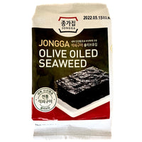 Jongga Olive Oiled Seaweed Seasoned Snacks 4g - AOS Express