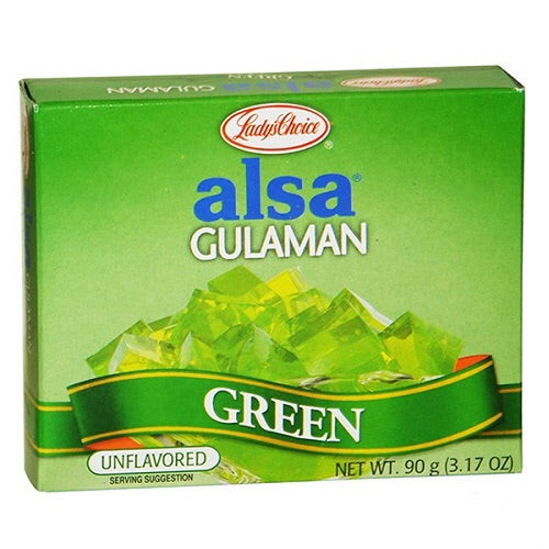Lady's Choice Alsa Gulaman Green (Agar Powder)90g - Asian Online Superstore UK