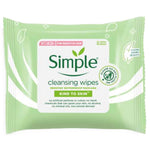 Simple Cleansing Facial Wipes 25Wipes - AOS Express