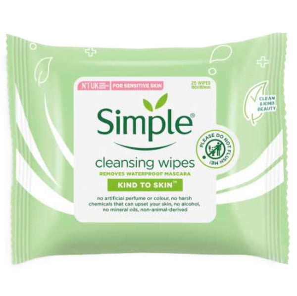 Simple Cleansing Facial Wipes 25Wipes - AOS Express