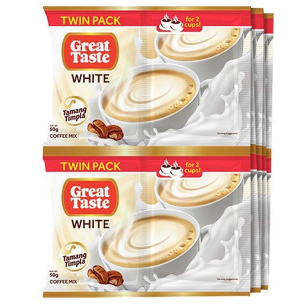 Great Taste Coffee White Creme Twin Pack (10x50g) 500g