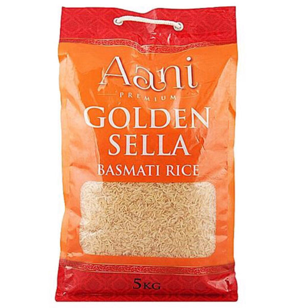 Aani Golden Sella Basmati Rice 5kg - Asian Online Superstore UK