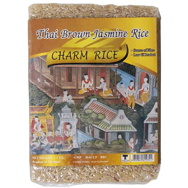 Charm Thai Brown Jasmine Rice 1kg - Asian Online Superstore UK