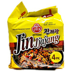 Ottogi Jin Jjajang Ramen Smoked Black Been Flavour (Stir Fried Noodle) 4x135g