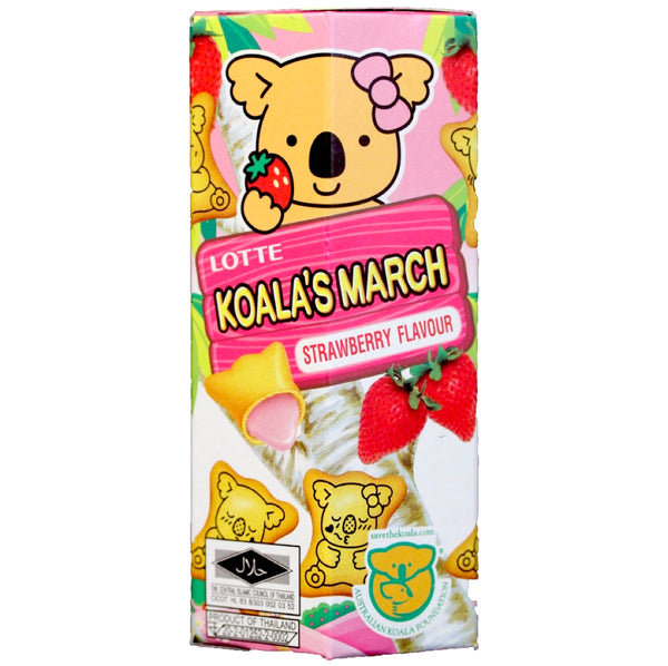 Lotte Koalas Strawberry Flavour Biscuits 37g - AOS Express