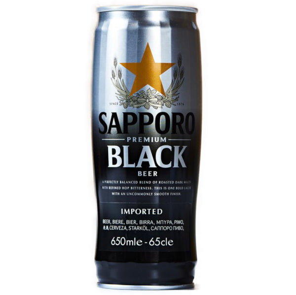 Sapporo Premium Black Beer (5% alc.) 650ml