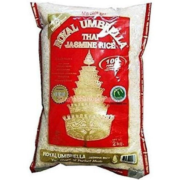 Royal Umbrella Thai Jasmine Rice 2kg - Asian Online Superstore UK