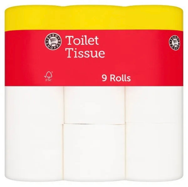 ES Euro Shopper Toilet Tissue 9 Rolls