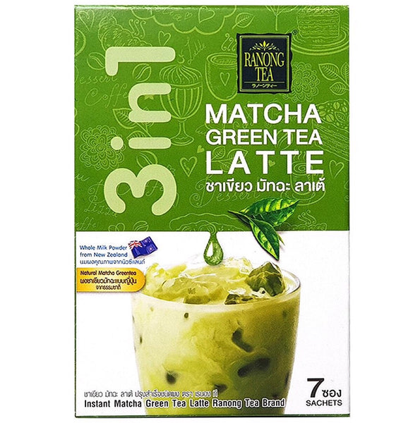 Ranong Tea Matcha Green Tea Latte (7x23g Sachets) 161g - AOS Express
