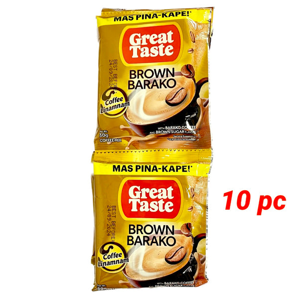 Great Taste Coffee Brown Barako (10x30g) 300g