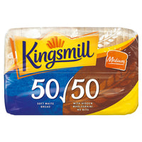 Kingsmill 50/50 Medium Sliced Bread 800g - AOS Express