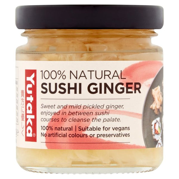 Yutaka 100% Natural Sushi Ginger (Pickled Ginger Slices) 120g