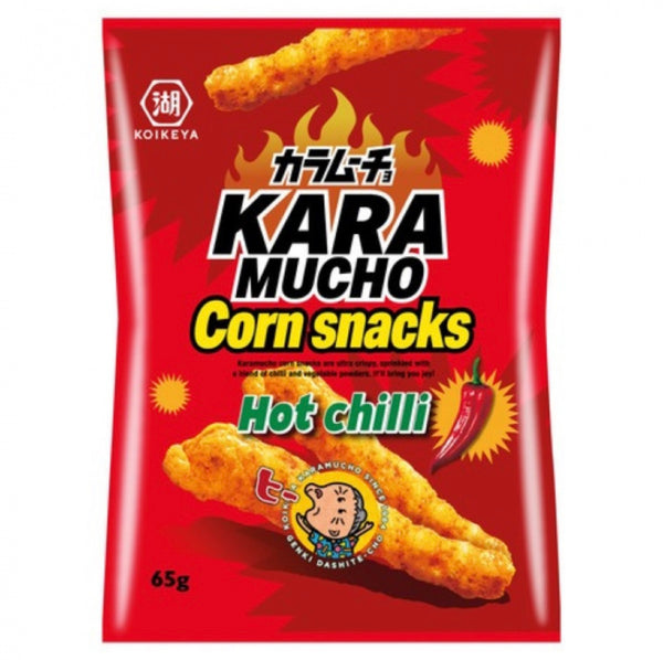 Koikeya Karamucho Corn Snacks Hot Chilli 65g