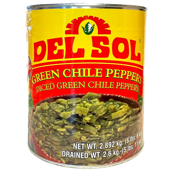 Del Sol Green Chile Peppers - Jalapeño (Diced Green Chile Pepper) 2.8kg - AOS Express