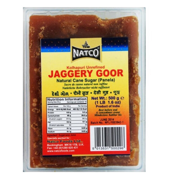 Natco Jaggery Goor (Natural Cane Sugar) 500g - Asian Online Superstore UK