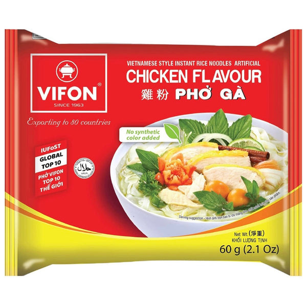 Vifon Pho Ga Chicken Flavour Instant Rice Noodle 60g - AOS Express