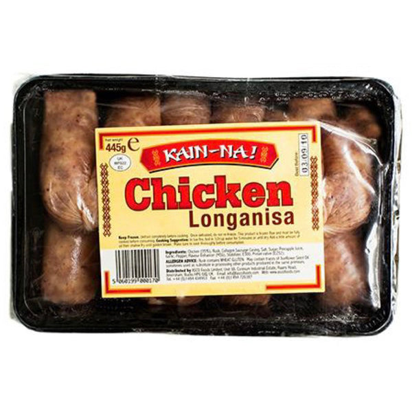 Kain na Chicken Longanisa (Sweet Cured Sausage) 454g